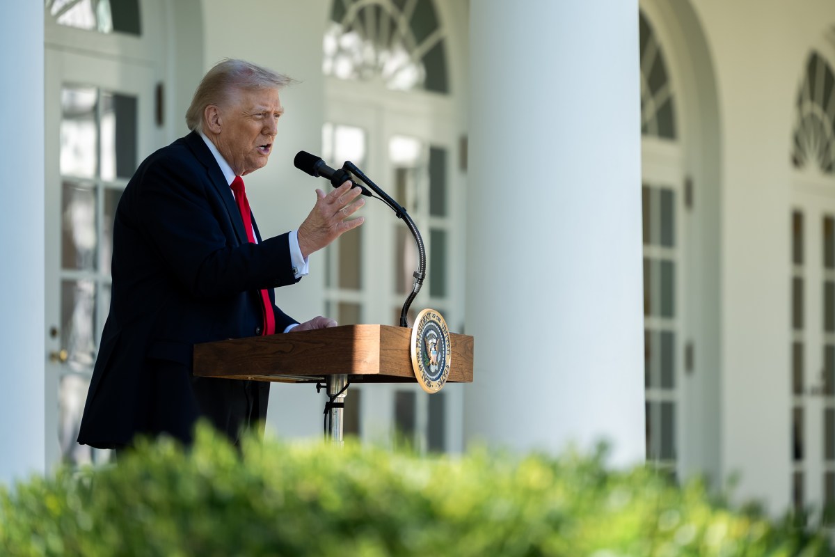 President Donald Trump hosts a Rose Garden Club lunch, Tuesday, October 21, 2025, in the White House Rose Garden. (Official White House Photo by Abe McNatt)