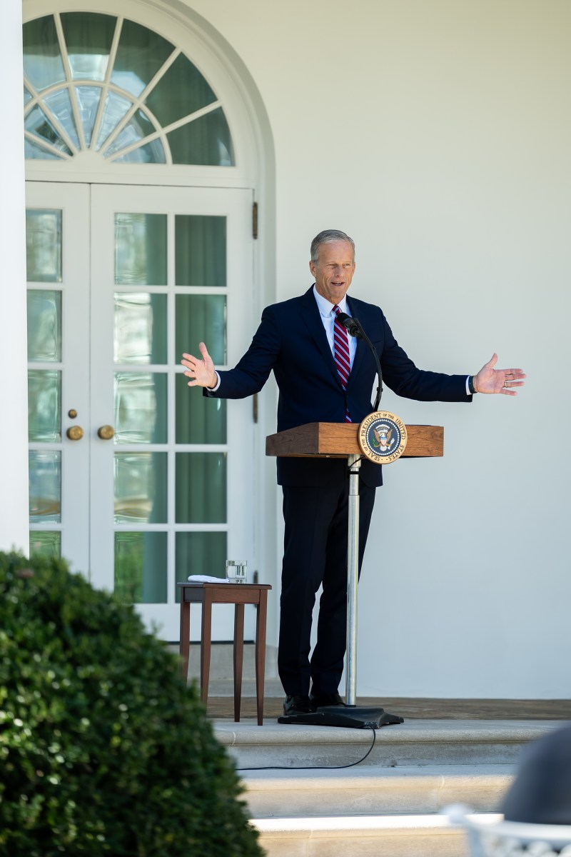 President Donald Trump hosts a Rose Garden Club lunch, Tuesday, October 21, 2025, in the White House Rose Garden. (Official White House Photo by Abe McNatt)