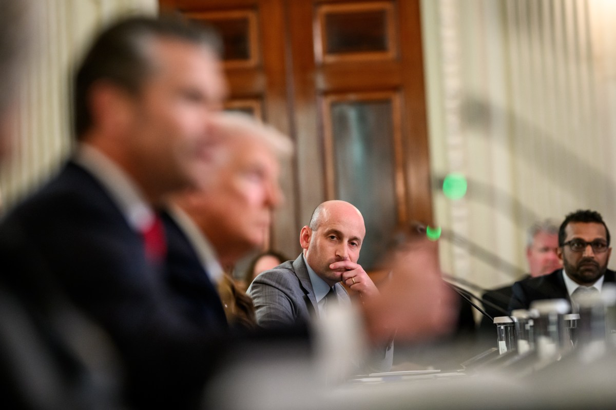 President Donald Trump attends a roundtable event launching the Homeland Security Task Force, Thursday, October 23, 2025, in the State Dining Room. (Official White House Photo by Molly Riley)