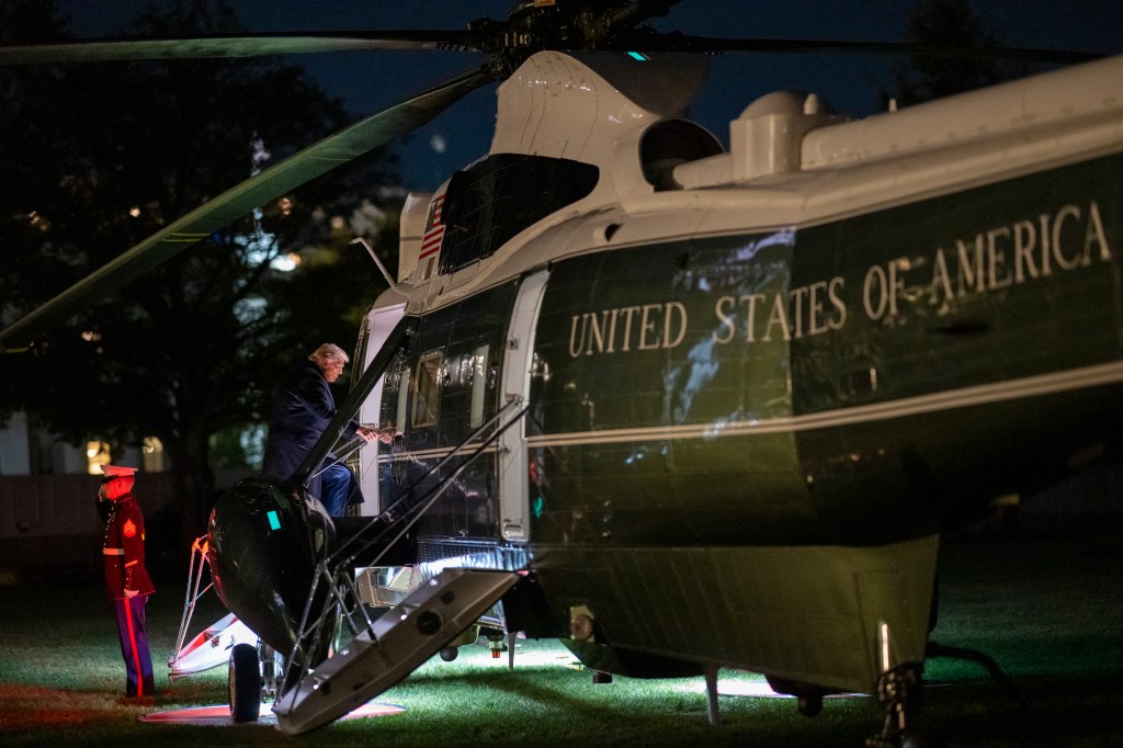 President Donald Trump boards Marine One on the South Lawn of the White House, Friday, October 24, 2025, en route Joint Base Andrews for a trip to Malaysia. (Official White House Photo by Joyce N. Boghosian)