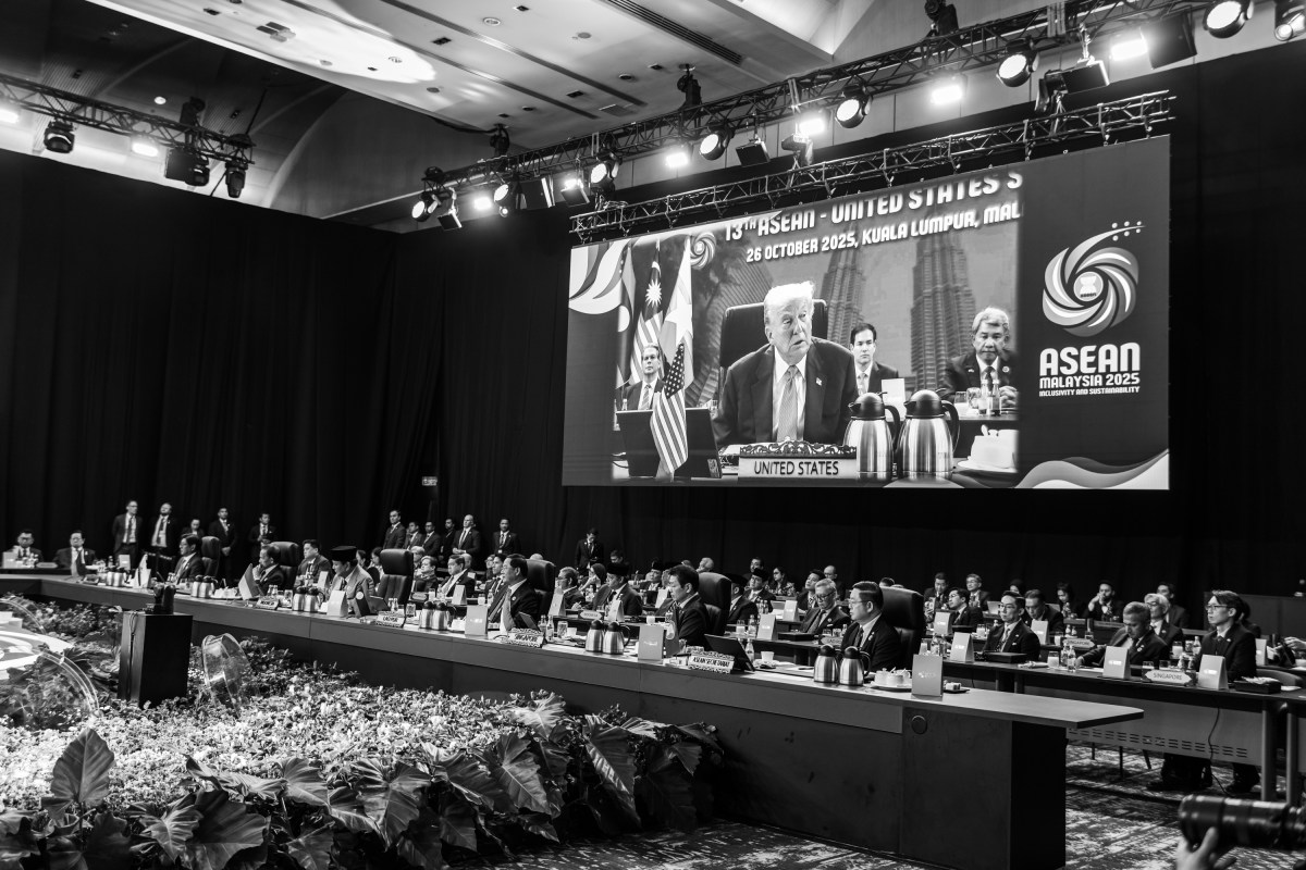 President Donald Trump attends the ASEAN Summit at the Kuala Lumpur Convention Center Sunday, October 25, 2025, in Kuala Lumpur, Malaysia. (Official White House Photo by Daniel Torok)