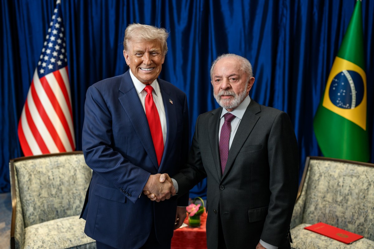 President Donald Trump meets with Brazilian President Luiz Inacio da Silva during the ASEAN Summit at the Kuala Lumpur Convention Center Sunday, October 25, 2025, in Kuala Lumpur, Malaysia. (Official White House Photo by Daniel Torok)