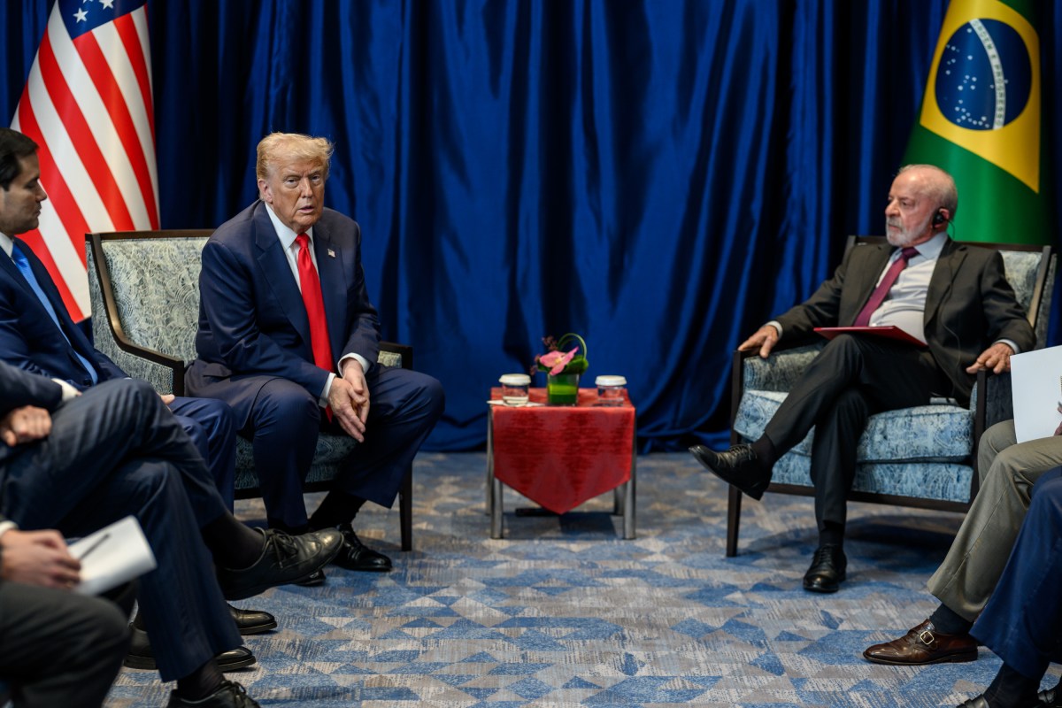 President Donald Trump meets with Brazilian President Luiz Inacio da Silva during the ASEAN Summit at the Kuala Lumpur Convention Center Sunday, October 25, 2025, in Kuala Lumpur, Malaysia. (Official White House Photo by Daniel Torok)