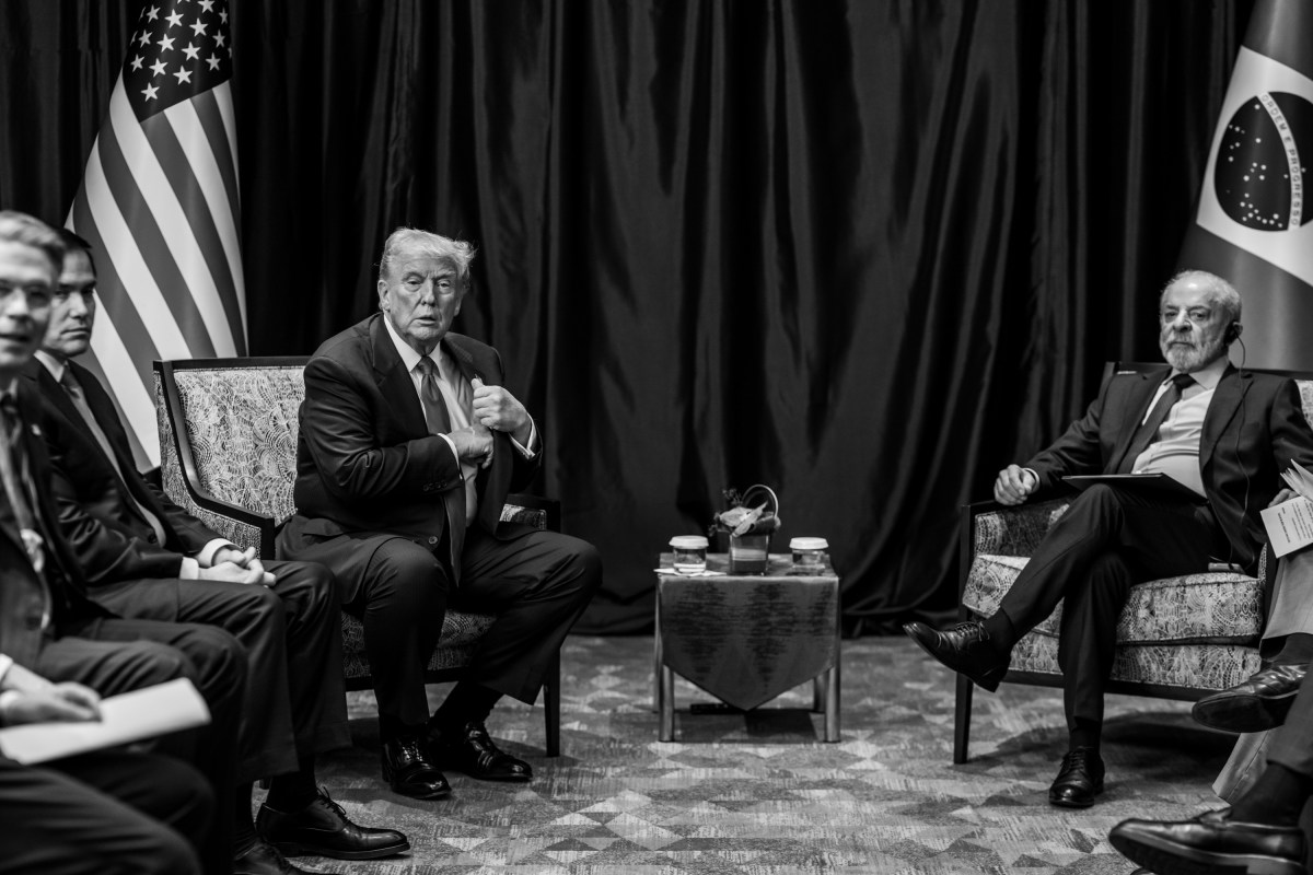 President Donald Trump meets with Brazilian President Luiz Inacio da Silva during the ASEAN Summit at the Kuala Lumpur Convention Center Sunday, October 25, 2025, in Kuala Lumpur, Malaysia. (Official White House Photo by Daniel Torok)