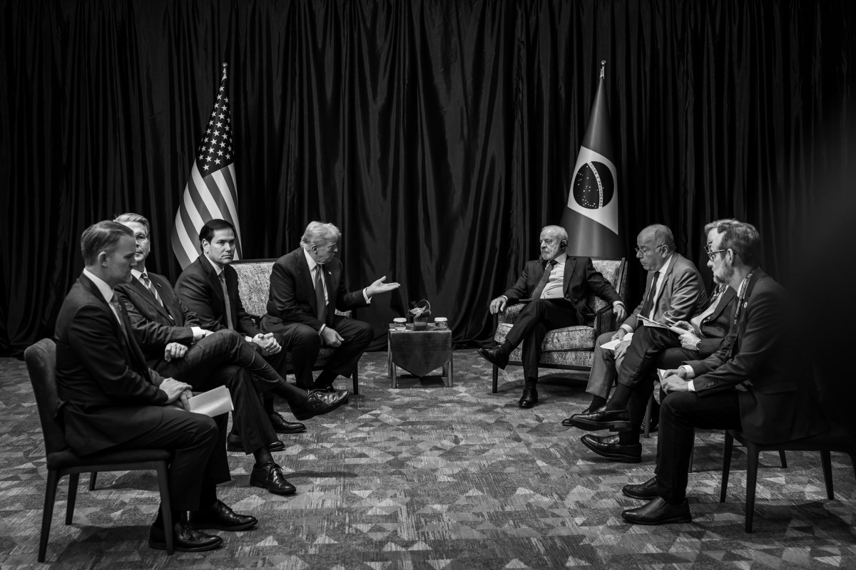 President Donald Trump meets with Brazilian President Luiz Inacio da Silva during the ASEAN Summit at the Kuala Lumpur Convention Center Sunday, October 25, 2025, in Kuala Lumpur, Malaysia. (Official White House Photo by Daniel Torok)