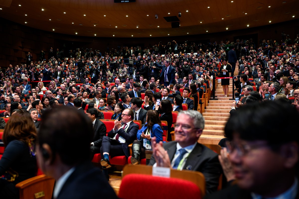 President Donald Trump delivers remarks at the APEC CEO’s luncheon at the Gyeongju Arts Center in Gyeongju, South Korea on Wednesday, October 29, 2025. (Official White House Photo by Daniel Torok)