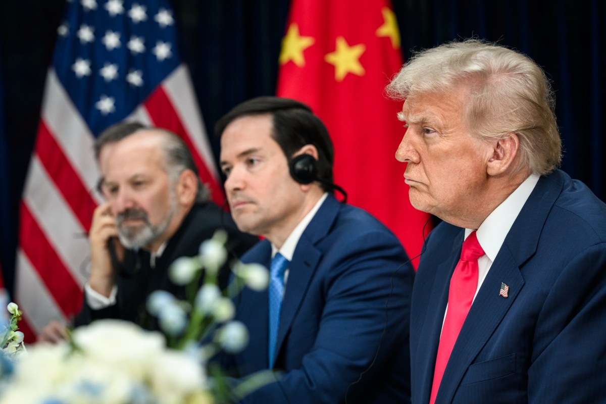 President Donald Trump participates in a bilateral meeting with Chinese President Xi Jinping at the Gimhae International Airport terminal, Thursday, October 30, 2025, in Busan, South Korea. (Official White House Photo by Daniel Torok)