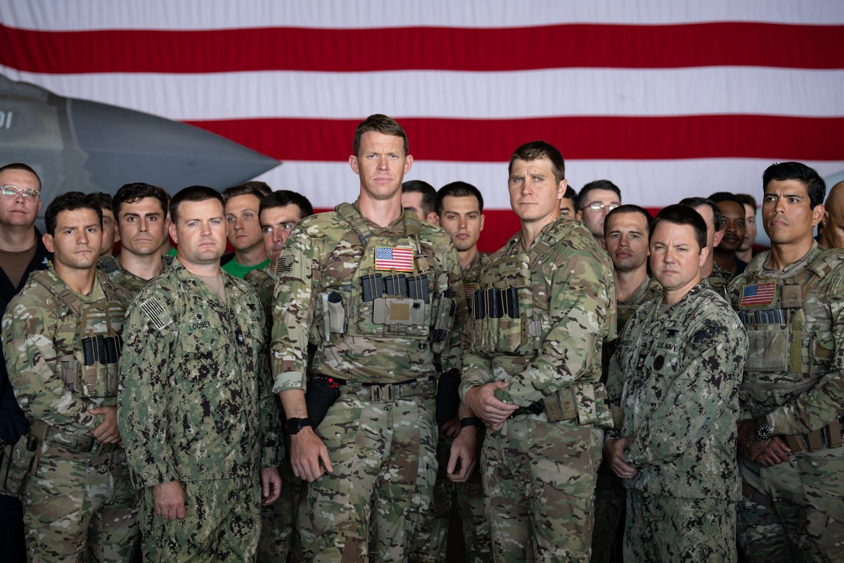 US President Donald Trump and First Lady Melania Trump greet sailors during a visit to the USS George H.W. Bush aircraft carrier which is out at sea near Norfolk, Virginia, October 5, 2025, as they travel to see a Naval demonstration as part of the US Navy's 250th anniversary celebration, "America's Navy 250: Titans of the Sea - A Salute to the Fleet". (Official White House Photo by Andrea Hanks)