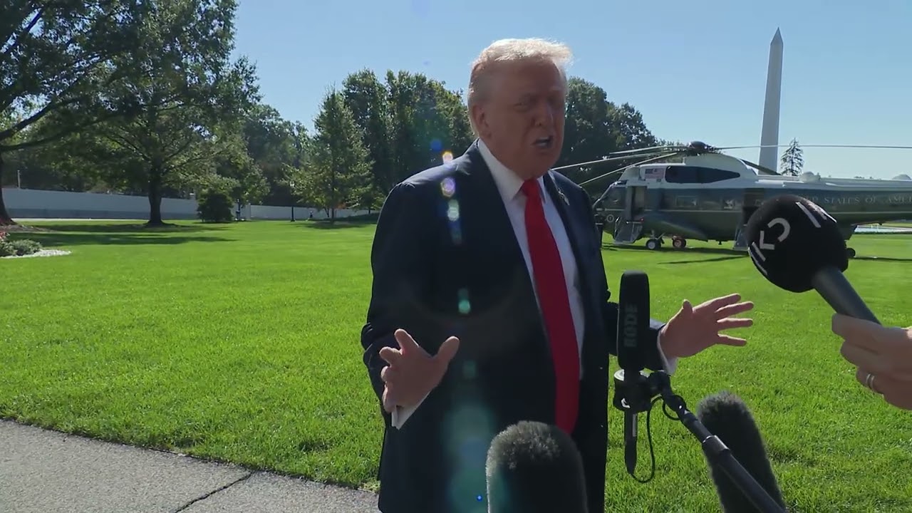 President Trump Gaggles with the Press on Air Force One, Sep. 16, 2025 ...