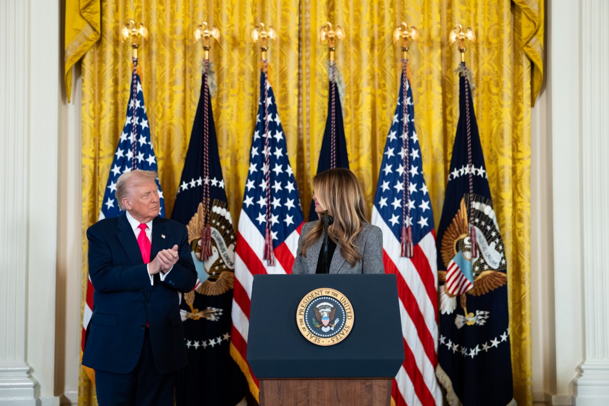 First Lady Melania Trump delivers remarks at a “Fostering the Future” event in the East Room of the White House, Thursday, November 13, 2025. (Official White House Photo by Andrea Hanks)