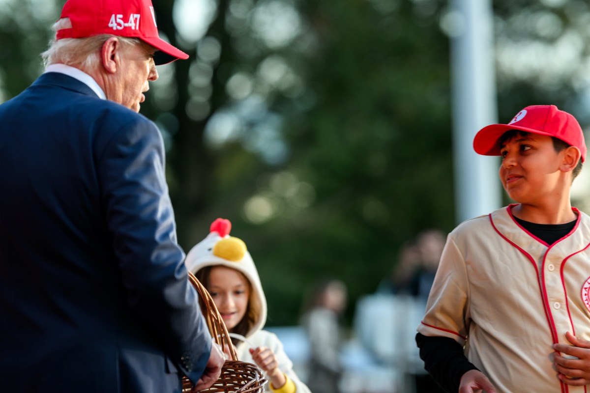 President Donald Trump and First Lady Melania Trump participate in a Halloween event on the South Lawn of the White House, Thursday, October 30, 2025. (Official White House Photo by Daniel Torok)