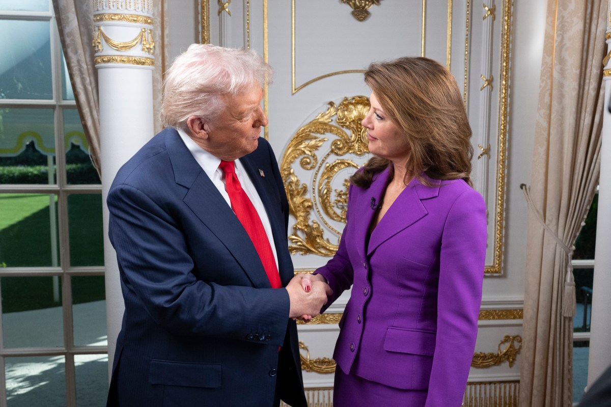 President Donald Trump participates in a “60 Minutes” interview with Norah O’Donnell, Friday, October 31, 2025, at the Mar-a-Lago Club in Palm Beach, Florida.(Official White House Photo by Joyce N. Boghosian)