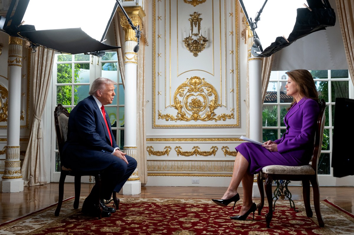 President Donald Trump participates in a “60 Minutes” interview with Norah O’Donnell, Friday, October 31, 2025, at the Mar-a-Lago Club in Palm Beach, Florida.(Official White House Photo by Joyce N. Boghosian)