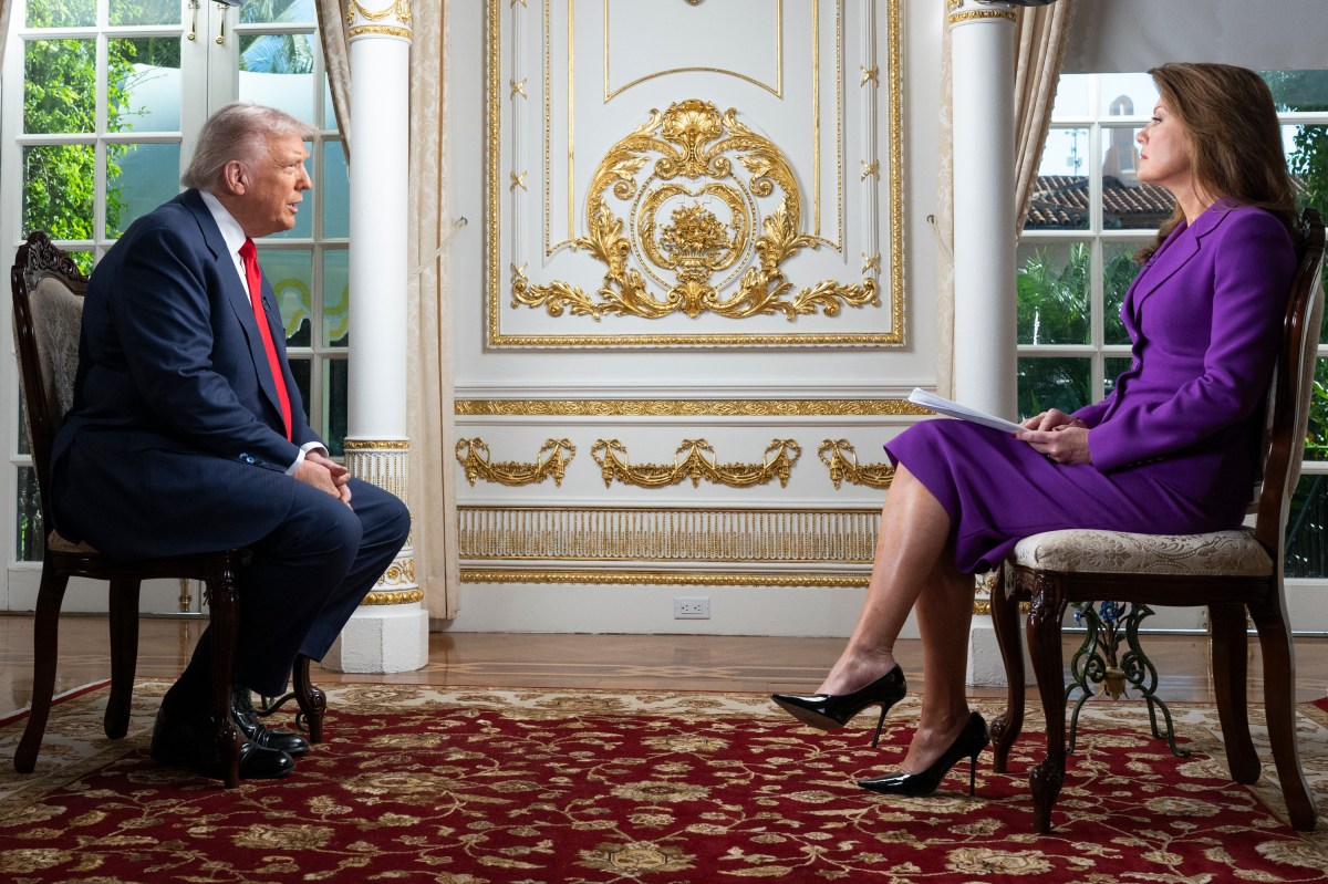 President Donald Trump participates in a “60 Minutes” interview with Norah O’Donnell, Friday, October 31, 2025, at the Mar-a-Lago Club in Palm Beach, Florida.(Official White House Photo by Joyce N. Boghosian)