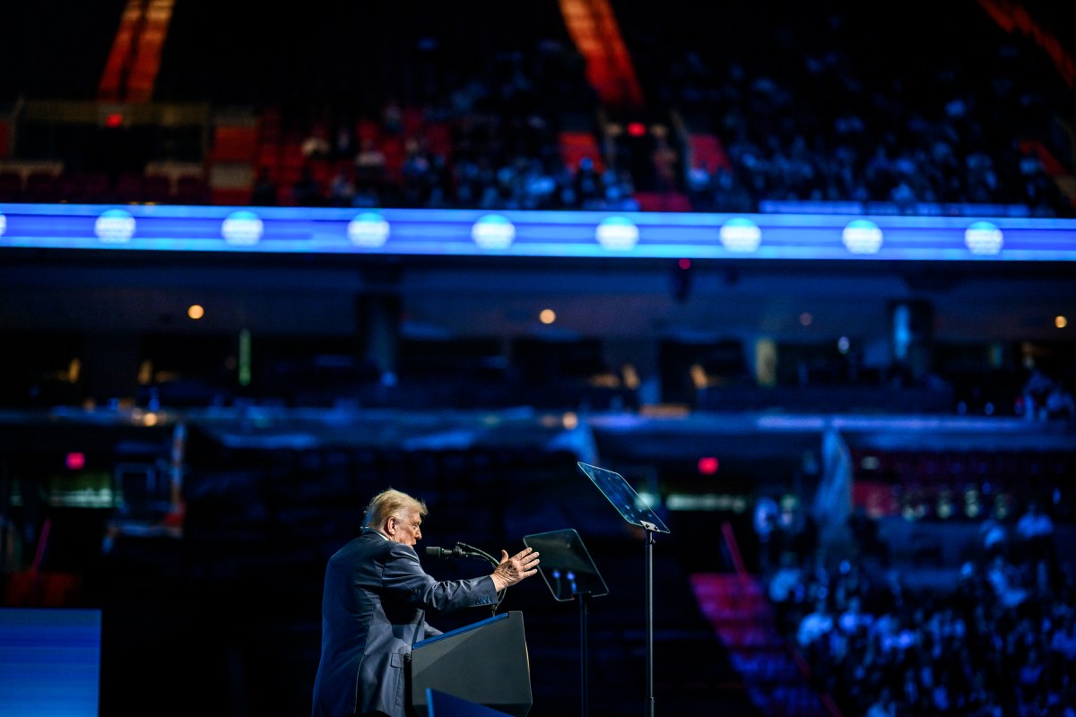 President Donald Trump delivers remarks at the America Business Forum Miami at the Kaseya Center in Miami, Florida, Wednesday, November 5, 2025. (Official White House Photo by Molly Riley)