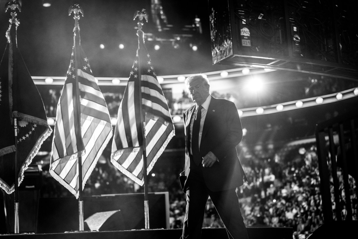 President Donald Trump gestures to the crowd after giving remarks at the America Business Forum Miami at the Kaseya Center in Miami, Florida, Wednesday, November 5, 2025. (Official White House Photo by Molly Riley)