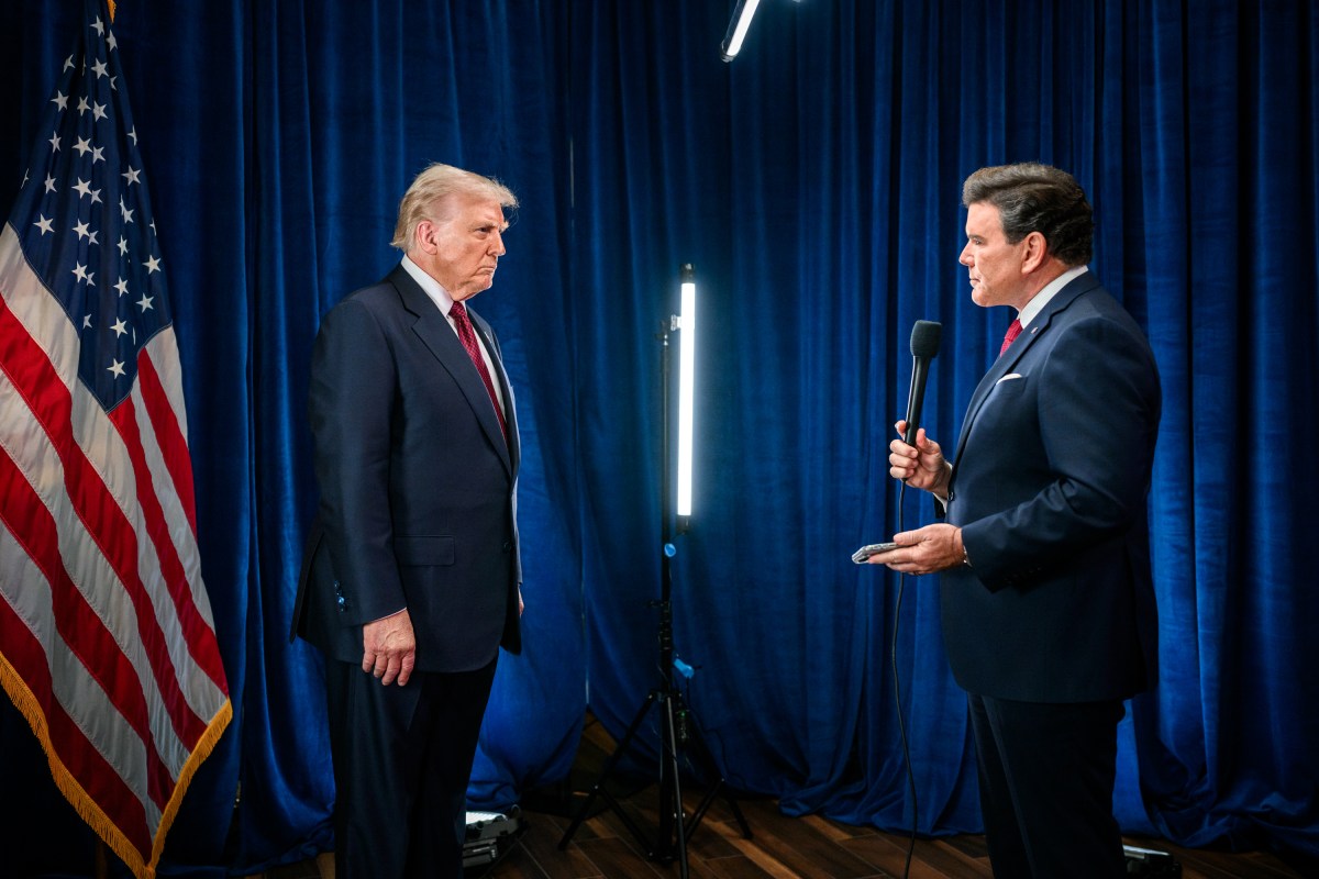 President Donald Trump participates in an interview with Fox News’ Bret Baier in the Chapel Room of the Kaseya Center in Miami, Florida, Wednesday, November 5, 2025. (Official White House Photo by Molly Riley)