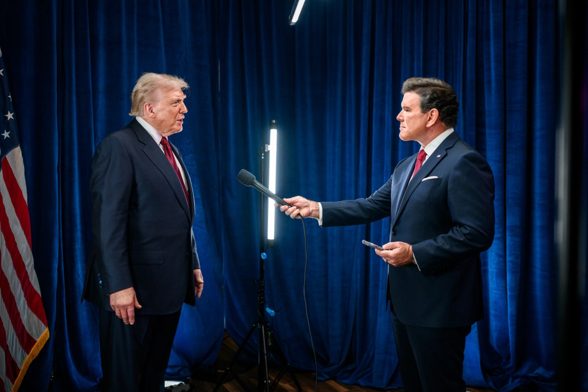 President Donald Trump participates in an interview with Fox News’ Bret Baier in the Chapel Room of the Kaseya Center in Miami, Florida, Wednesday, November 5, 2025. (Official White House Photo by Molly Riley)