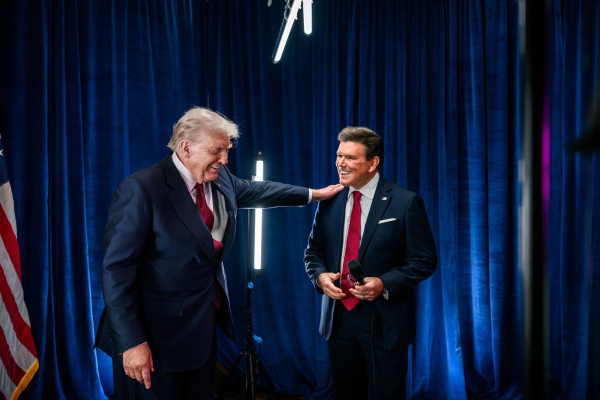 President Donald Trump participates in an interview with Fox News’ Bret Baier in the Chapel Room of the Kaseya Center in Miami, Florida, Wednesday, November 5, 2025. (Official White House Photo by Molly Riley)