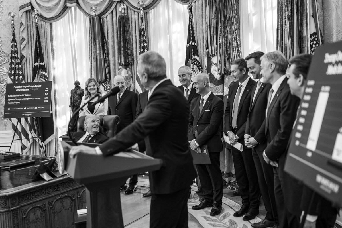 HHS Secretary Robert F. Kennedy, Jr. delivers remarks after President Donald Trump’s announcement on lowering drug prices in the Oval Office, Thursday, November 6, 2025. (Official White House Photo by Abe McNatt)