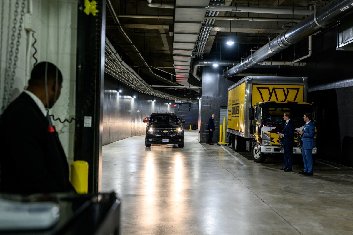 President Donald Trump arrives to an NFL game between the Washington Commanders and Detroit Lions at Northwest Stadium in Landover, Maryland, Sunday, November 9, 2025. (Official White House Photo by Daniel Torok)