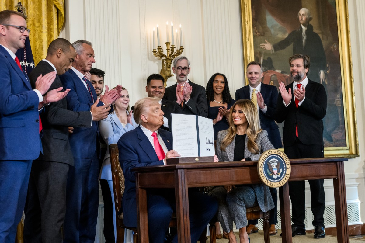 President Donald Trump signs a “Fostering the Future” executive order on foster care, Thursday, November 13, 2025, in the East Room of the White House. (Official White House Photo by Joyce N. Boghosian)