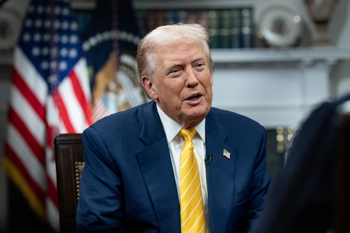 President Donald Trump participates in an interview with Bev Turner of GB News on Friday, November 14, 2025, in the Roosevelt Room of the White House. (Official White House Photo by Joyce N. Boghosian).