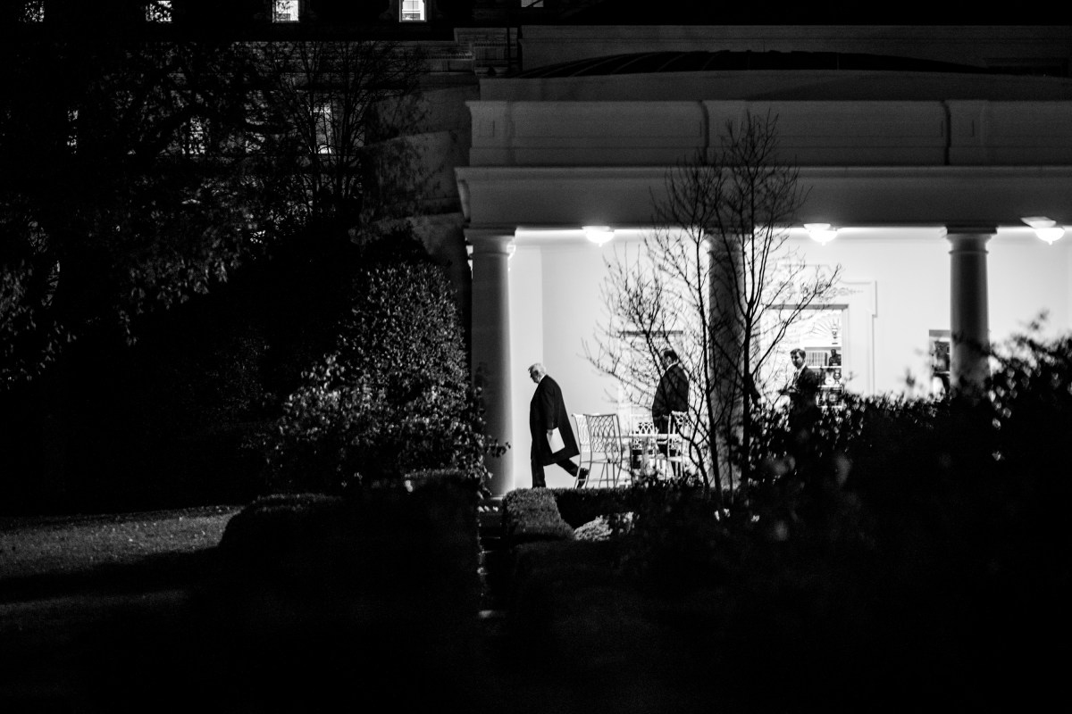 President Donald Trump departs the White House on Monday, November 17, 2025, en route to the Westin D.C. in Washington, D.C. to attend the McDonald’s Impact Summit. (Official White House Photo by Daniel Torok)