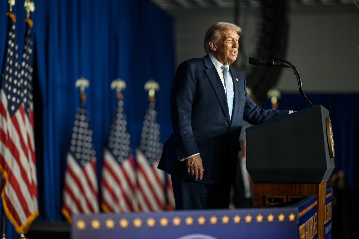 President Donald Trump delivers remarks at the McDonald’s Impact Summit, Monday, November 17, 2025, at the Westin D.C. in Washington, D.C. (Official White House Photo by Daniel Torok)