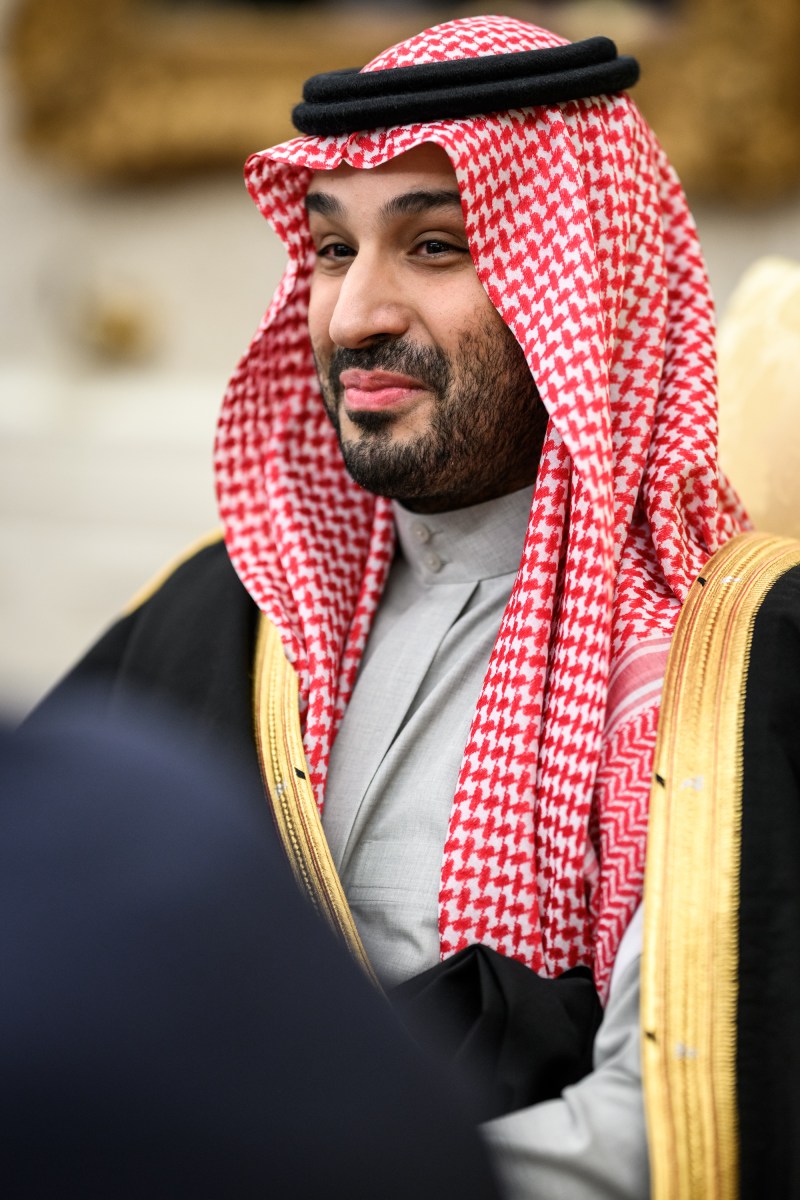 President Donald Trump participates in a bilateral meeting with Crown Prince and Prime Minister Mohammed bin Salman Al Saud of Saudi Arabia, Tuesday, November 18, 2025, in the Oval Office. (Official White House Photo by Daniel Torok)