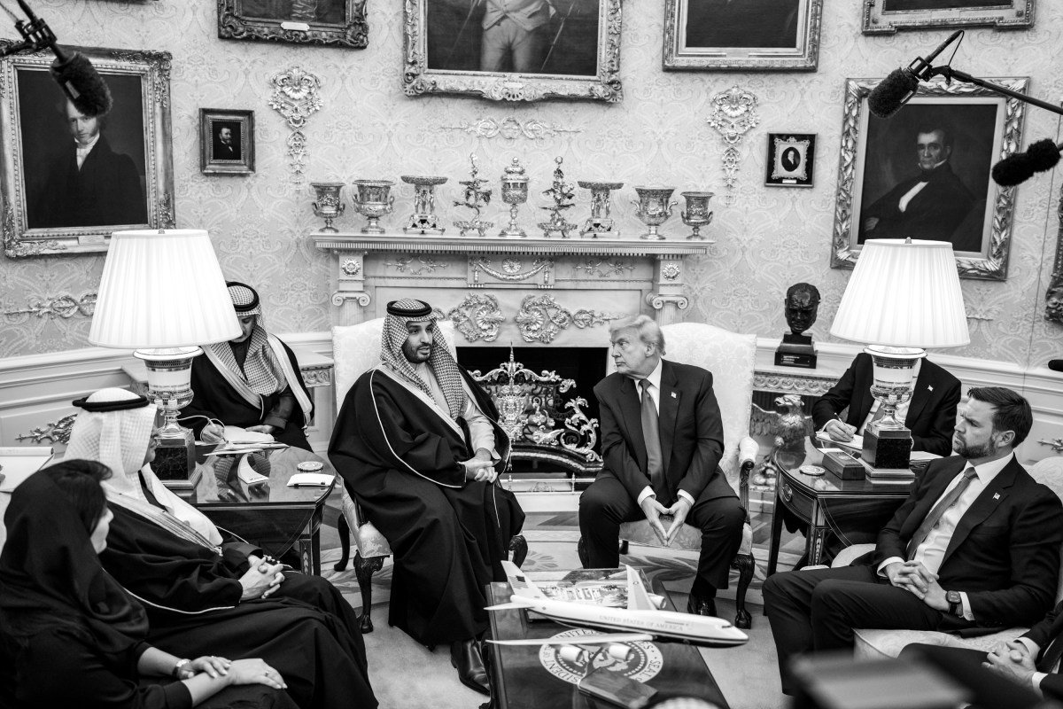 President Donald Trump participates in a bilateral meeting with Crown Prince and Prime Minister Mohammed bin Salman Al Saud of Saudi Arabia, Tuesday, November 18, 2025, in the Oval Office. (Official White House Photo by Daniel Torok)