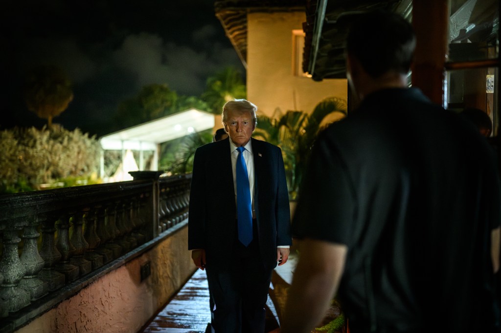 President Donald Trump addresses the nation on the shooting of two National Guard soldiers in Washington, D.C., Wednesday, November 26, 2025, from his residence in Mar-a-Lago in Palm Beach, Florida. (Official White House Photo by Daniel Torok)