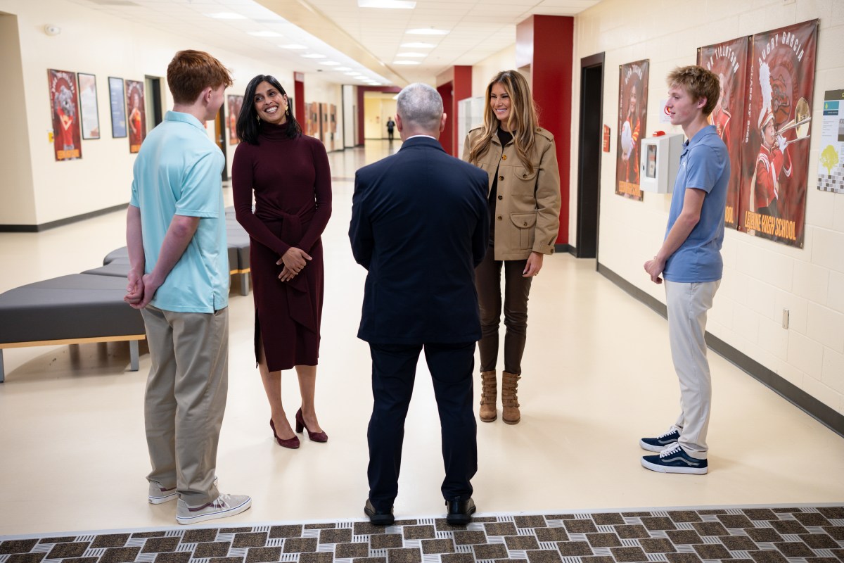 First Lady Melania Trump and Second Lady Usha Vance spend time with military members and their families to show appreciation for those who serve this holiday season at Camp Lejeune, NC and MCAS New, River, NC, Wednesday, November 19, 2025.  (Official White House Photo by Andrea Hanks)