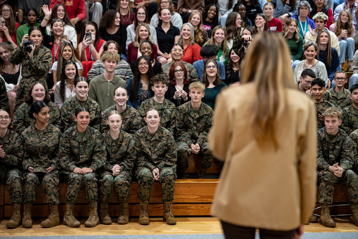 First Lady Melania Trump and Second Lady Usha Vance spend time with military members and their families to show appreciation for those who serve this holiday season at Camp Lejeune, NC and MCAS New, River, NC, Wednesday, November 19, 2025.  (Official White House Photo by Andrea Hanks)