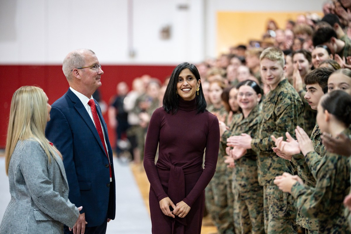 First Lady Melania Trump and Second Lady Usha Vance spend time with military members and their families to show appreciation for those who serve this holiday season at Camp Lejeune, NC and MCAS New, River, NC, Wednesday, November 19, 2025.  (Official White House Photo by Andrea Hanks)