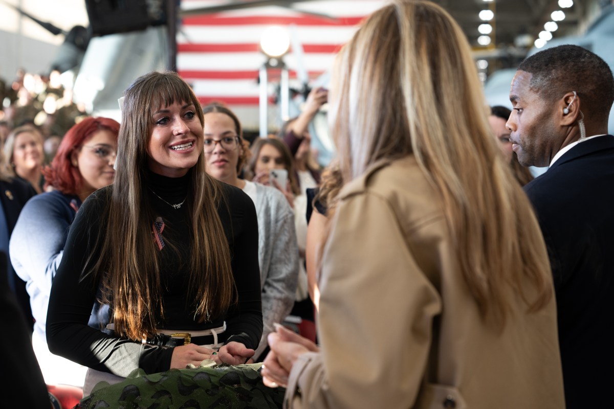 First Lady Melania Trump and Second Lady Usha Vance spend time with military members and their families to show appreciation for those who serve this holiday season at Camp Lejeune, NC and MCAS New, River, NC, Wednesday, November 19, 2025.  (Official White House Photo by Andrea Hanks)