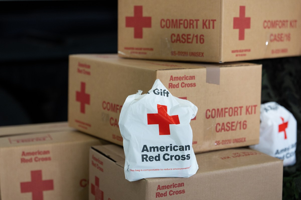 First Lady Melania Trump and Second Lady Usha Vance join the American Red Cross to deliver holiday care packages to military spouses at Joint Base Andrews, Monday, December 1, 2025. (Official White House Photo by Andrea Hanks)