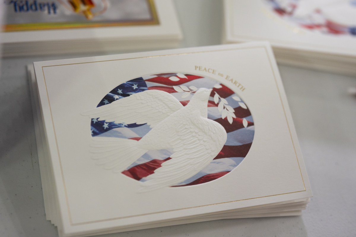 First Lady Melania Trump and Second Lady Usha Vance join the American Red Cross to deliver holiday care packages to military spouses at Joint Base Andrews, Monday, December 1, 2025. (Official White House Photo by Andrea Hanks)