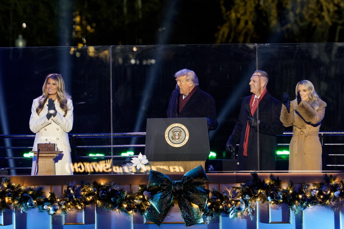 President Donald Trump and First Lady Melania Trump attend the National Christmas Tree Lighting on the Ellipse in Washington, D.C. on Thursday, December 4, 2025. (Official White House Photo by Andrea Hanks)