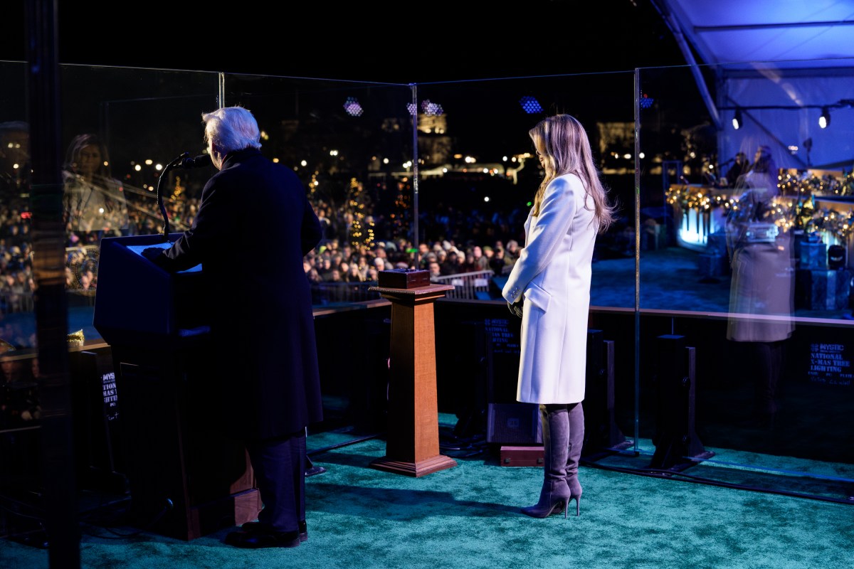 President Donald Trump and First Lady Melania Trump attend the National Christmas Tree Lighting on the Ellipse in Washington, D.C. on Thursday, December 4, 2025. (Official White House Photo by Andrea Hanks)