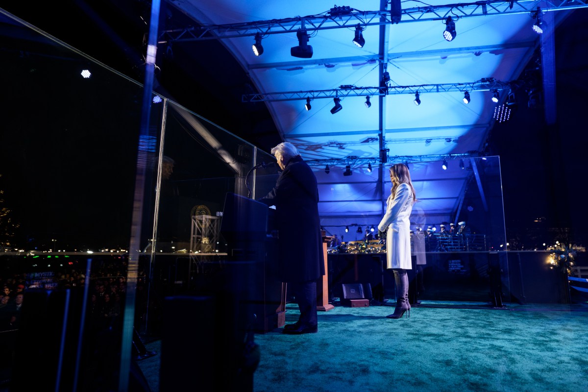 President Donald Trump and First Lady Melania Trump attend the National Christmas Tree Lighting on the Ellipse in Washington, D.C. on Thursday, December 4, 2025. (Official White House Photo by Andrea Hanks)