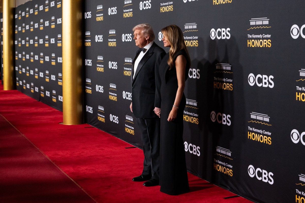 President Donald Trump and First Lady Melania Trump arrive to the Kennedy Center to attend the Kennedy Center Honors in Washington, D.C., Sunday, December 7, 2025. (Official White House Photo by Andrea Hanks)