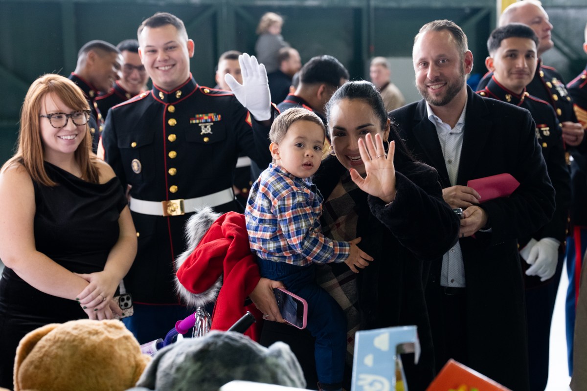 First Lady Melania Trump participates in a Toys for Tots Christmas event at Marine Corps Base Quantico, Monday, December 8, 2025. (Official White House photo by Andrea Hanks)