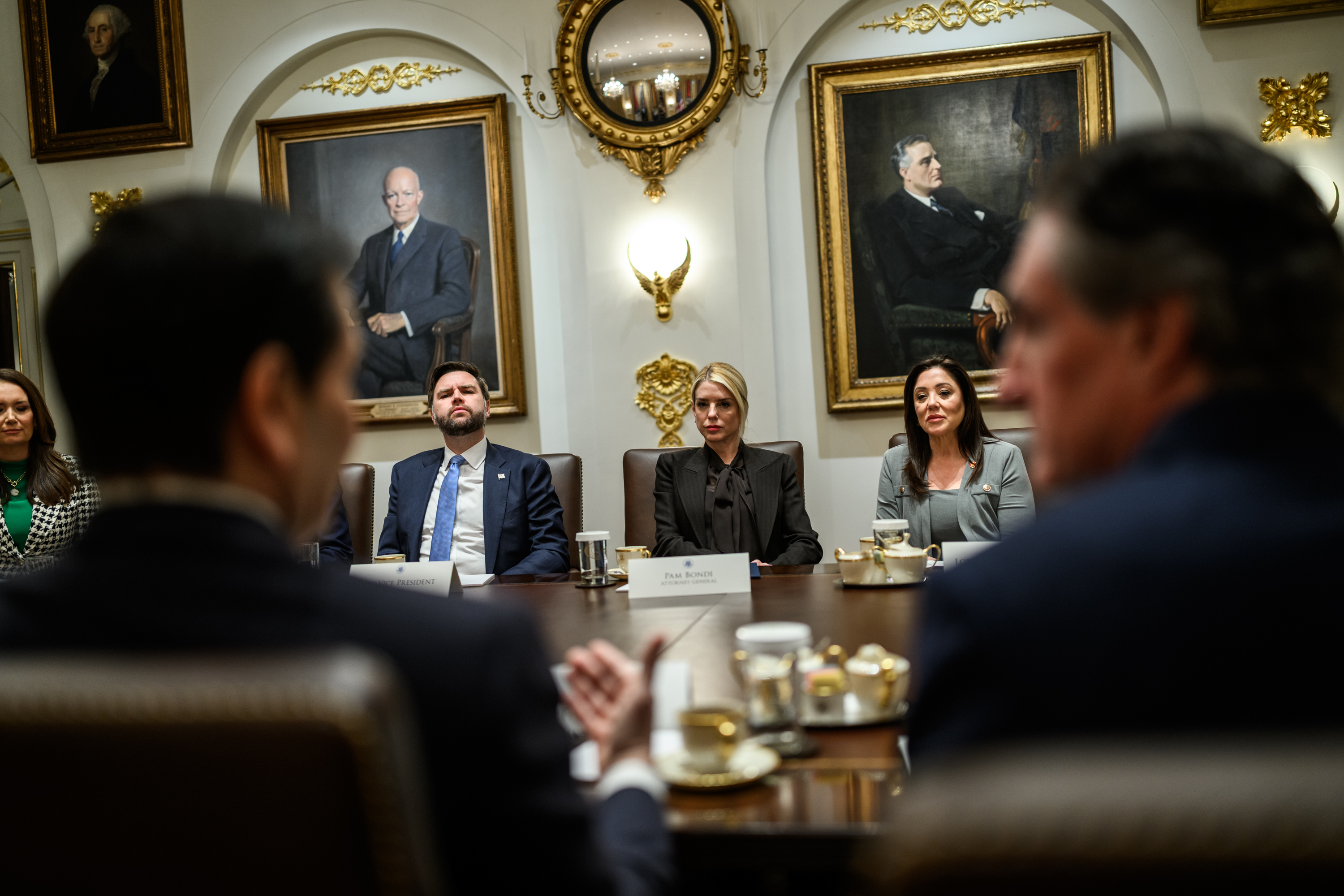 President Donald Trump holds a cabinet meeting, Tuesday, December 2 ...