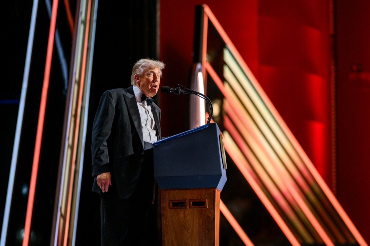 President Donald Trump delivers opening remarks at the Kennedy Center Honors celebrating Sylvester Stallone, Gloria Gaynor, George Strait, members of KISS, and Michael Crawford at the Kennedy Center in Washington, D.C., Sunday, December 7, 2025. (Official White House Photo by Daniel Torok)