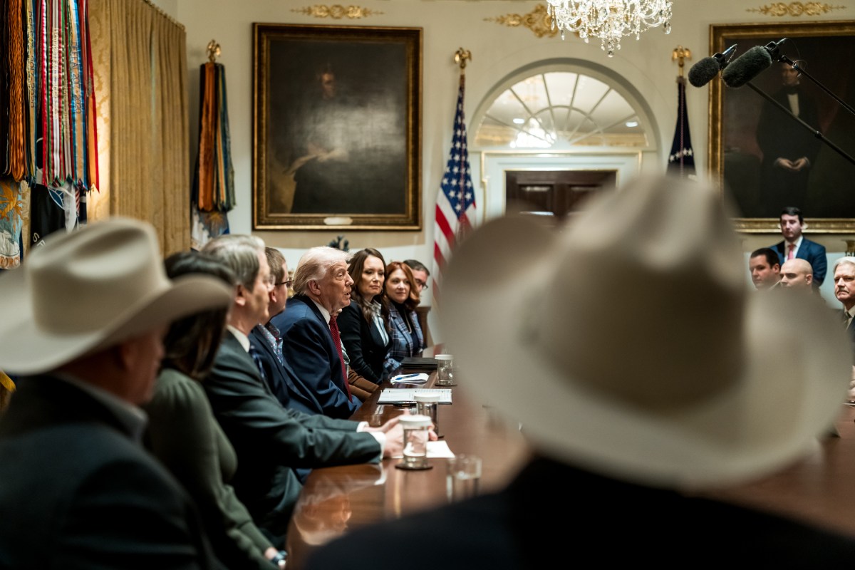 President Donald Trump participates in a roundtable discussion alongside Secretary of the Treasury Scott Bessent, Secretary of Agriculture Brooke Rollins, NEC Chair Kevin Hassett, after announcing a $12 billion aid plan for farmers in the Cabinet Room of the White House, Monday, December 8, 2025. (Official White House Photo by Abe McNatt)
