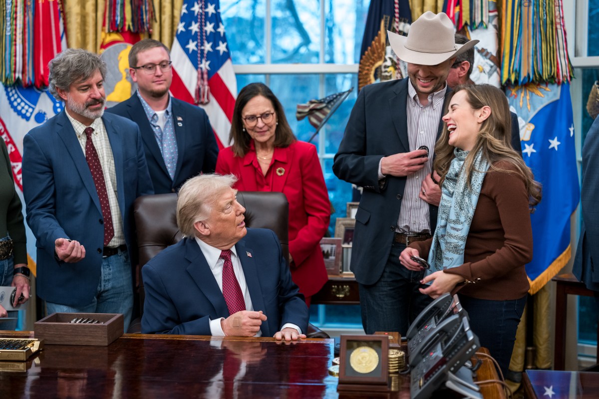President Donald Trump hosts participants in a roundtable discussion in the Oval Office after announcing a $12 billion aid plan for farmers, Monday, December 8, 2025. (Official White House Photo by Abe McNatt)
