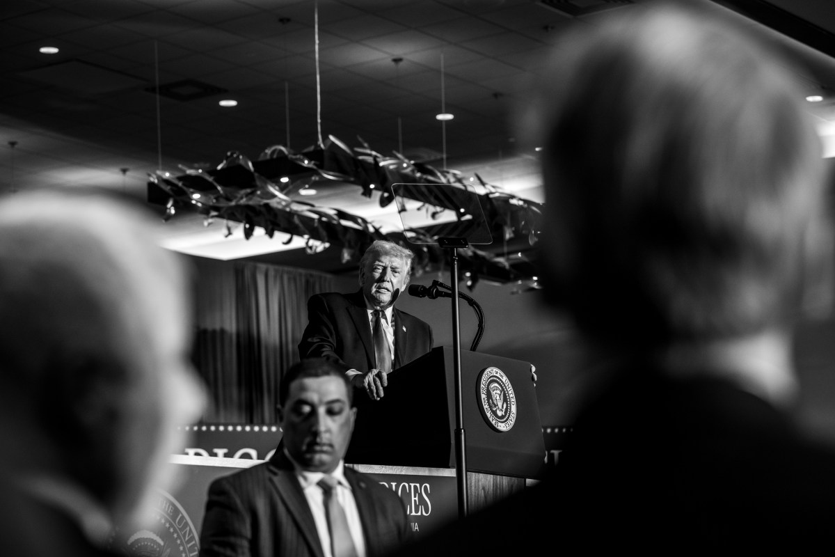 President Donald Trump delivers remarks on the economy at Mount Airy Casino Resort in Mount Pocono, Pennsylvania, Tuesday, December 9, 2025. (Official White House Photo by Molly Riley)