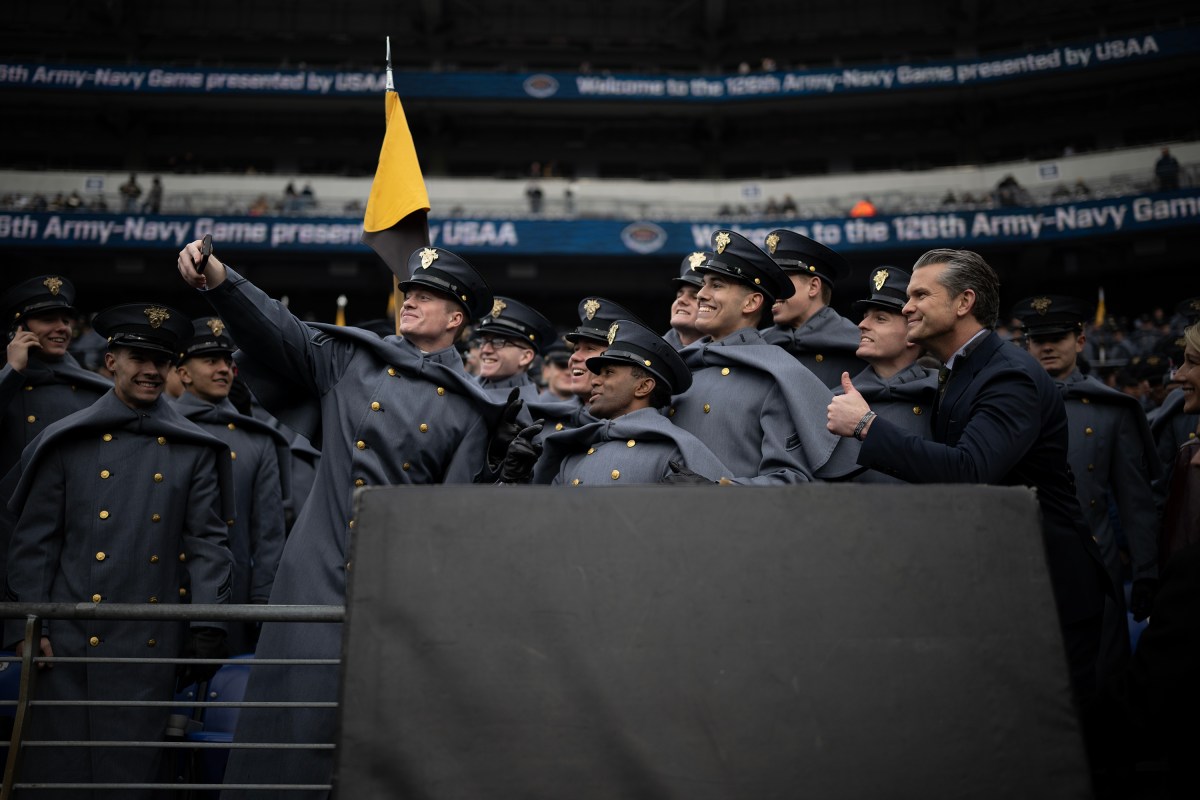 President Donald Trump attends Army Navy football game at M&T Bank Stadium. December 13, 2025. (Official White House Photo by Daniel Torok)
