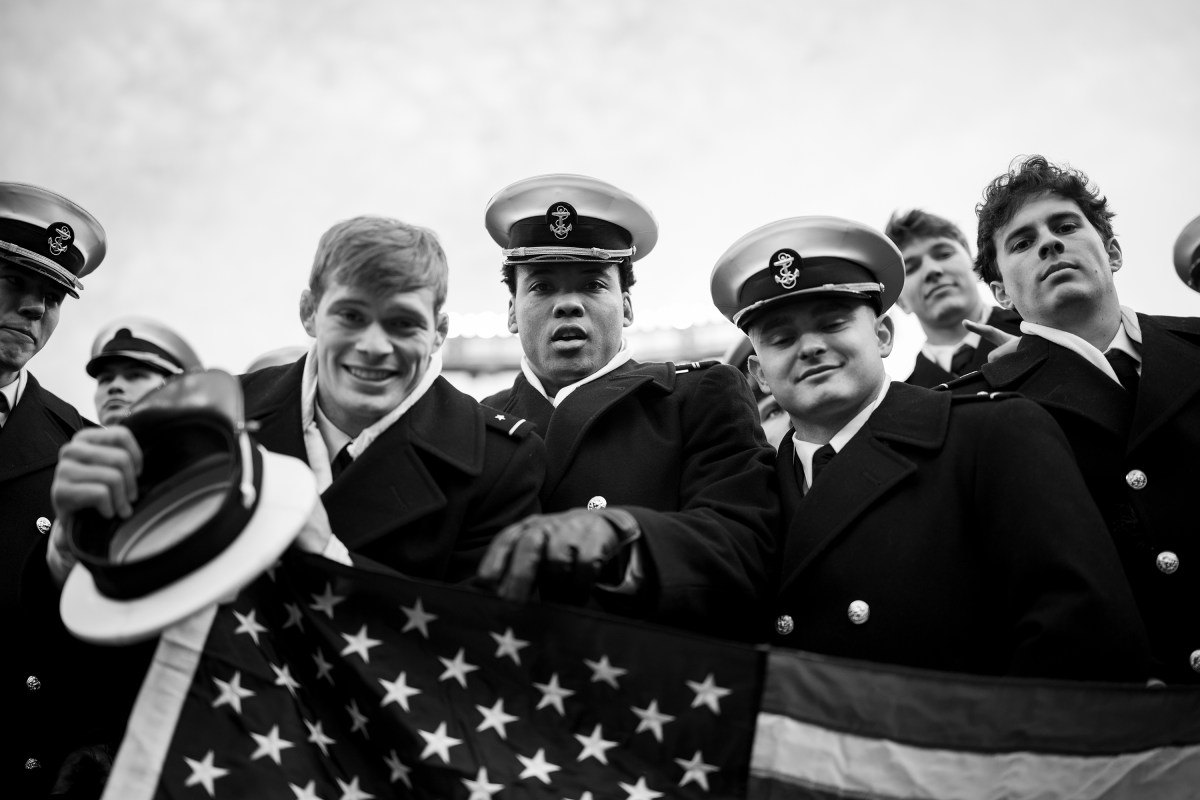 President Donald Trump attends Army Navy football game at M&T Bank Stadium. December 13, 2025. (Official White House Photo by Daniel Torok)